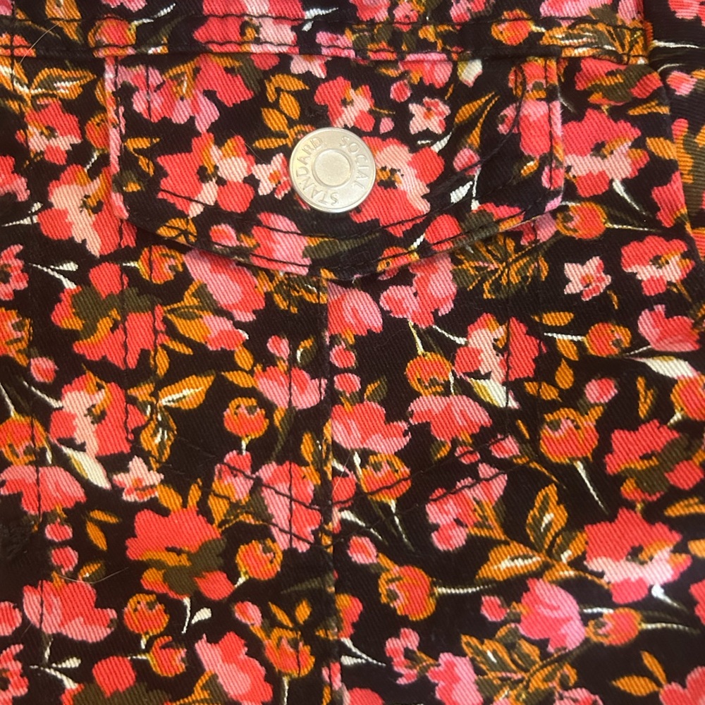 Social Standard by Sanctuary Girls Denim Dress With Floral Jacket NWT Small 6/7 - Picture 10 of 16